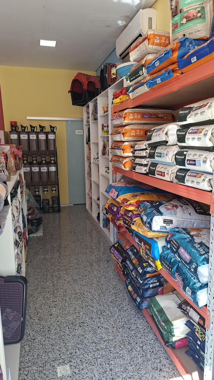 Corredor de rações da Hope Pet Shop