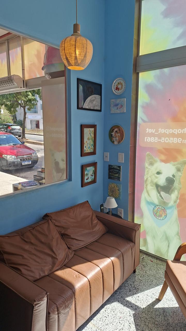 Sala de espera da Hope Pet Shop